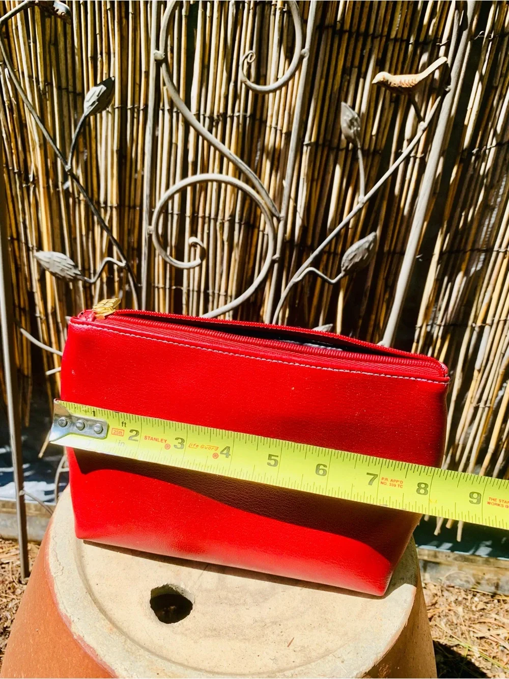 Elizabeth Arden Red Leather Cosmetic Pouch - Women Bags